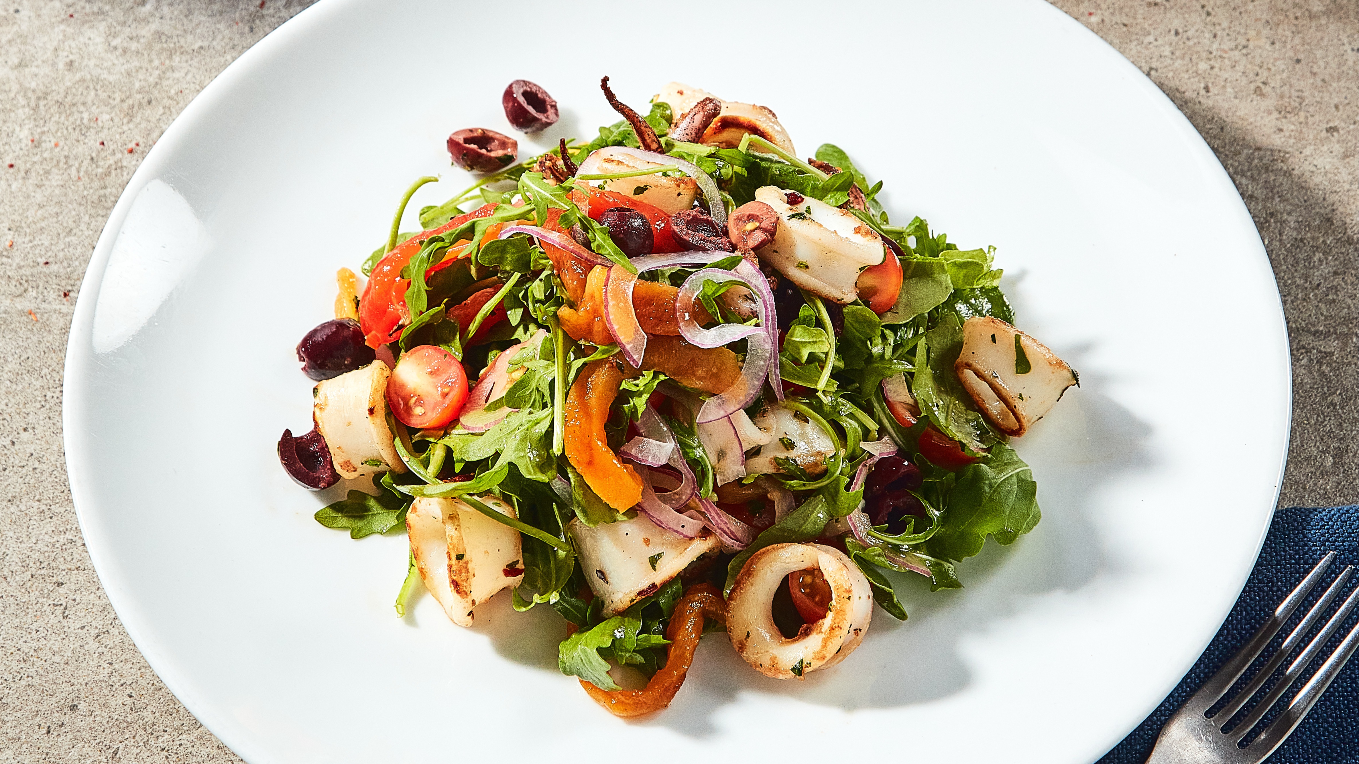 Order Calamari Salad food online from Della Terra store, Los Angeles on bringmethat.com