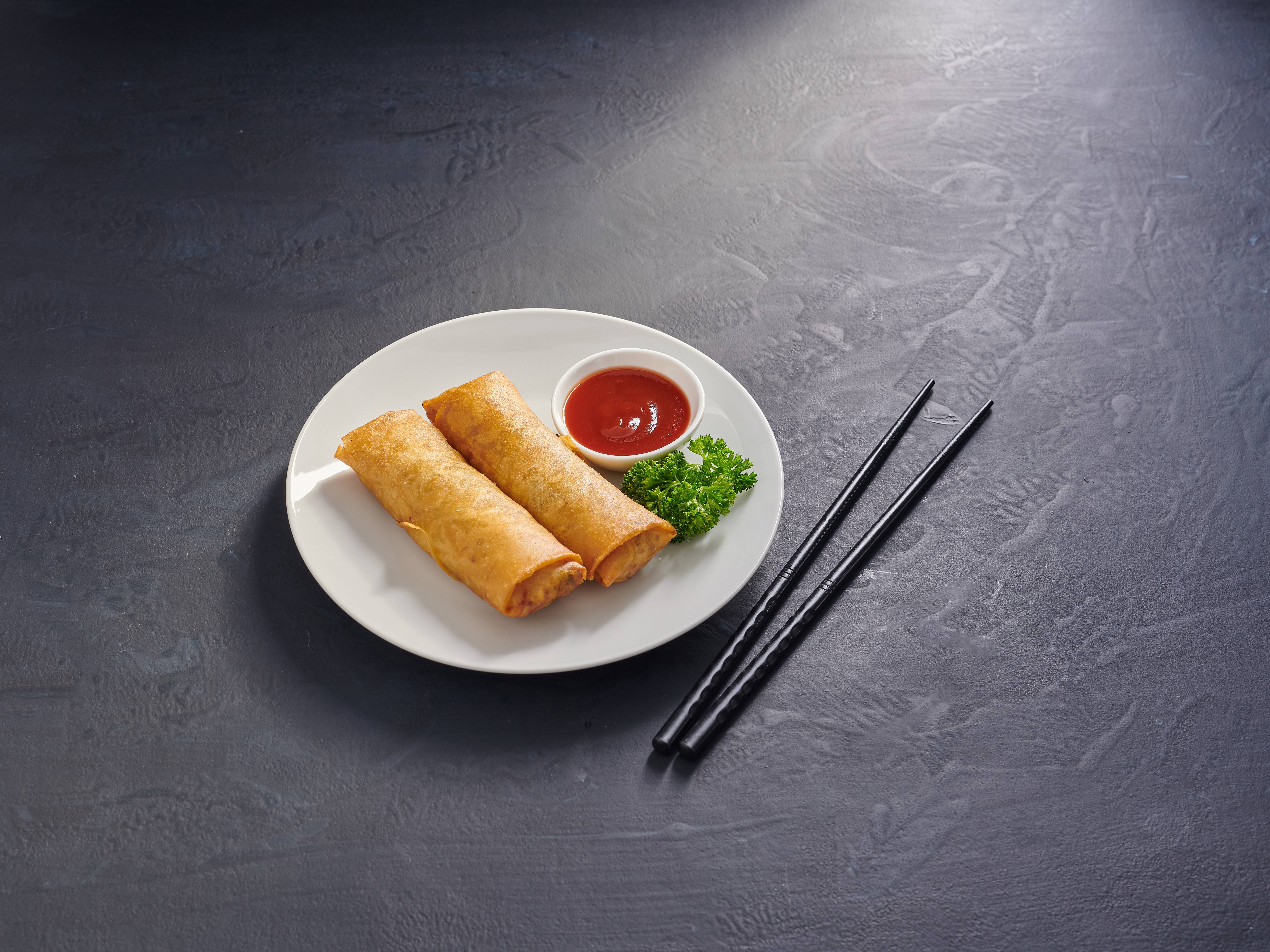 Order 2 Pieces Spring Rolls food online from Szechuan Kitchen store, Lake Oswego on bringmethat.com
