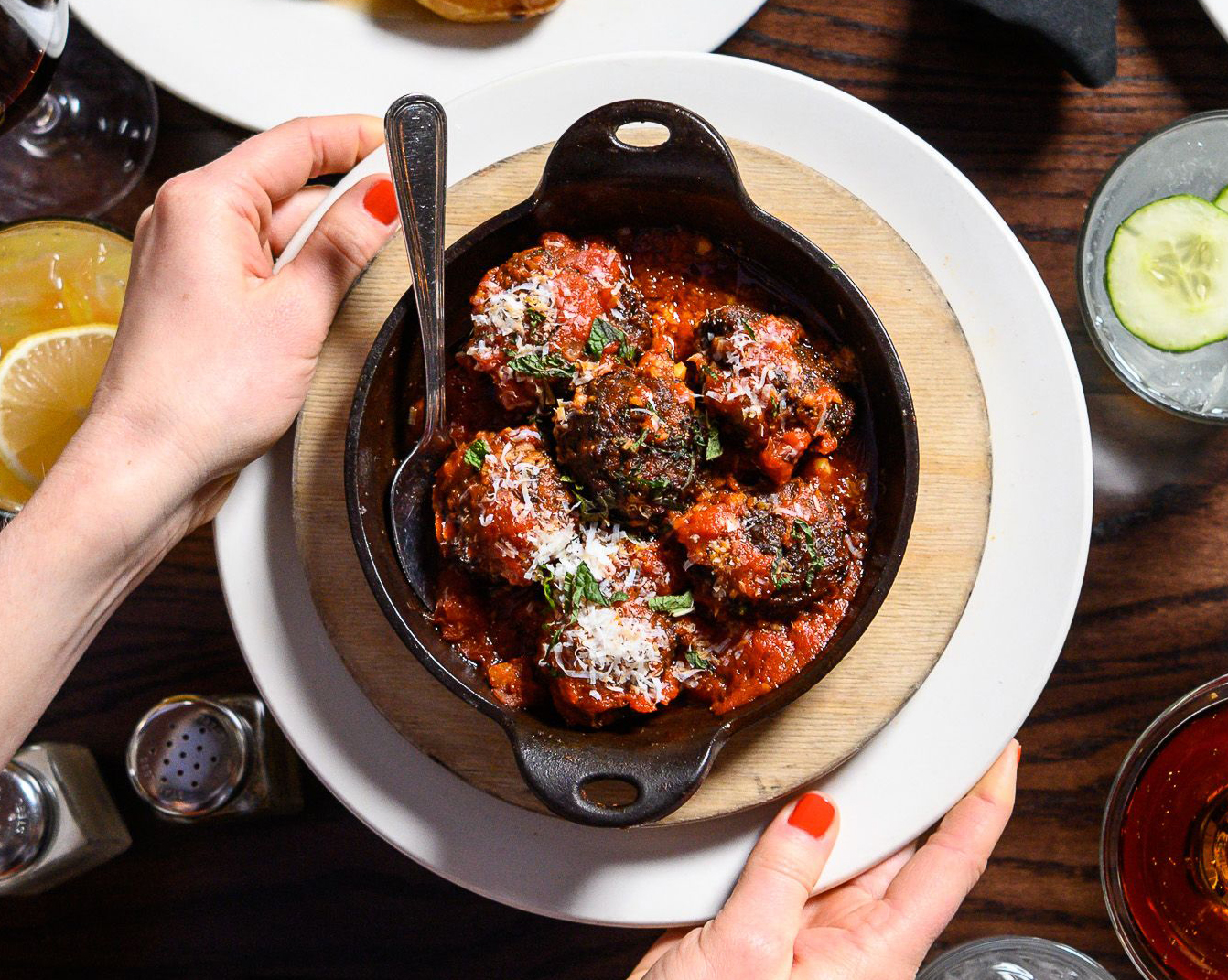 Order LAMB AND BEEF MEATBALLS food online from Jack Restaurant And Bar store, San Mateo on bringmethat.com