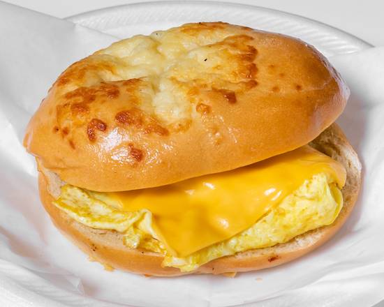 Order Egg Sand on a Bagel Toast with Cheese food online from Crown Cafe store, Independence on bringmethat.com