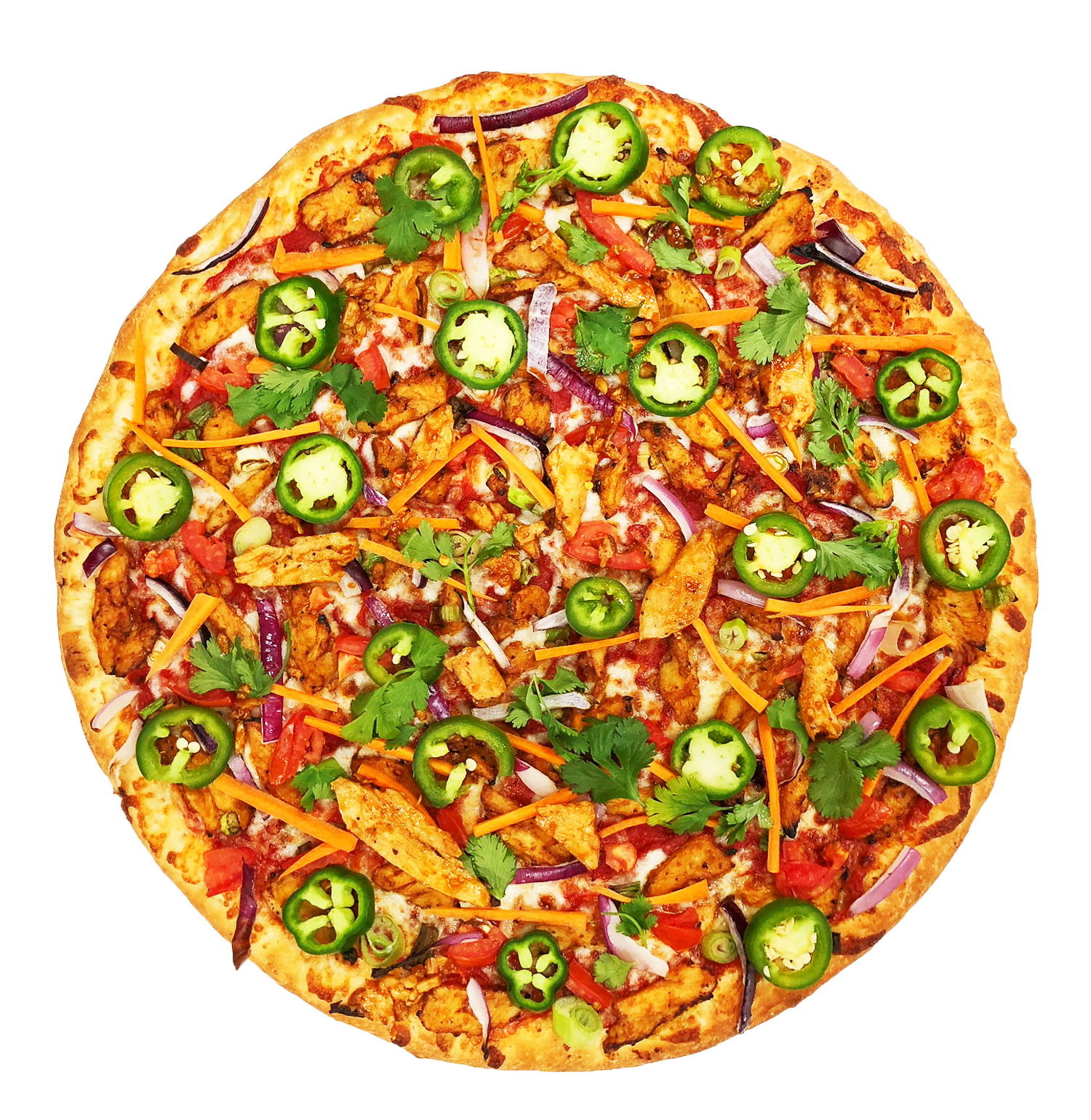 Order #50 Sriracha Chicken food online from Pappageorggeo Pizza store, San Jose on bringmethat.com