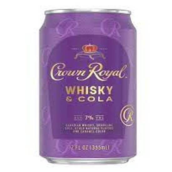 Order Crown Royal Whisky & Cola 12oz cans 7% food online from Pit Stop Liquor Mart store, El Monte on bringmethat.com