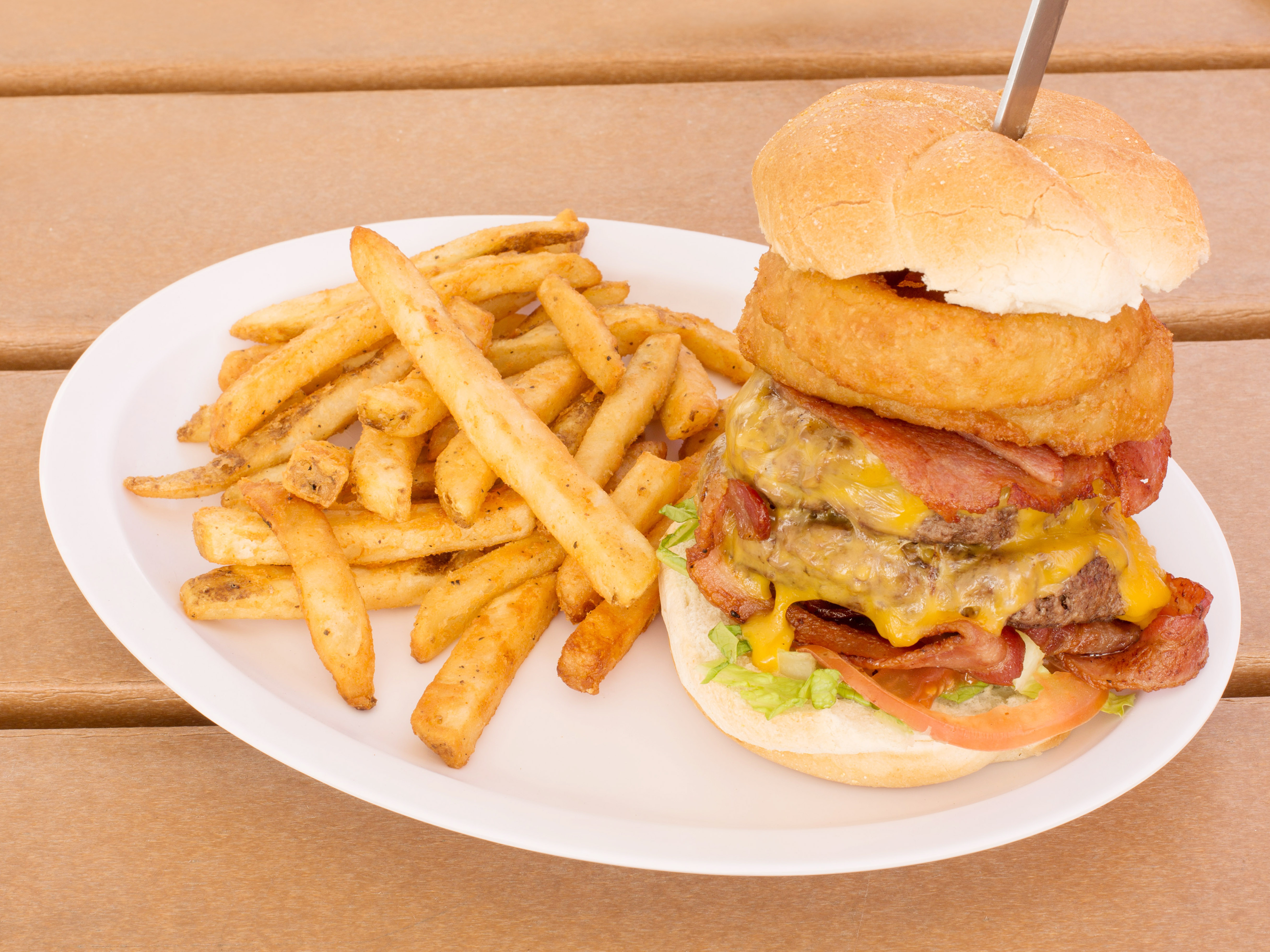 Order Monster Burger food online from Johnny Prince's Bayway Diner store, Linden on bringmethat.com