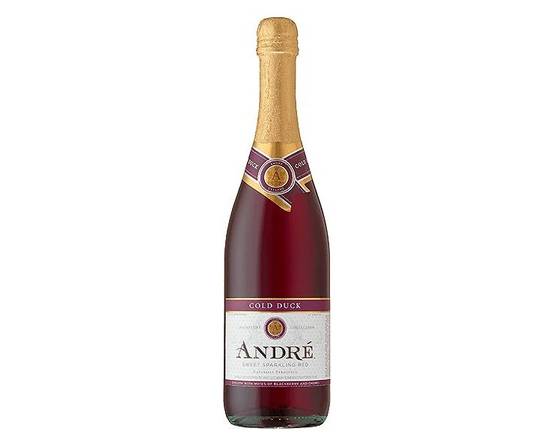 Order Andre Cold Duck Sweet Sparkling Red, 750mL bottle (9.5% ABV) food online from Central Liquor Market store, Los Angeles on bringmethat.com