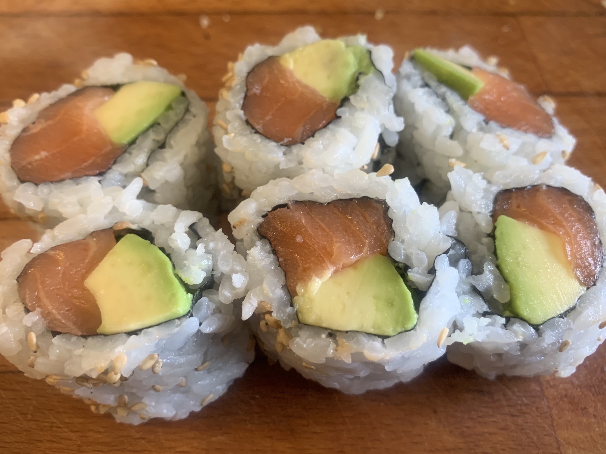 Order Salmon Avocado Roll food online from RAWR Sushi store, Springfield on bringmethat.com