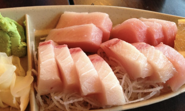 Order Hamachi Sashimi with 1 Item Combo food online from Sushi Suki store, San Francisco on bringmethat.com