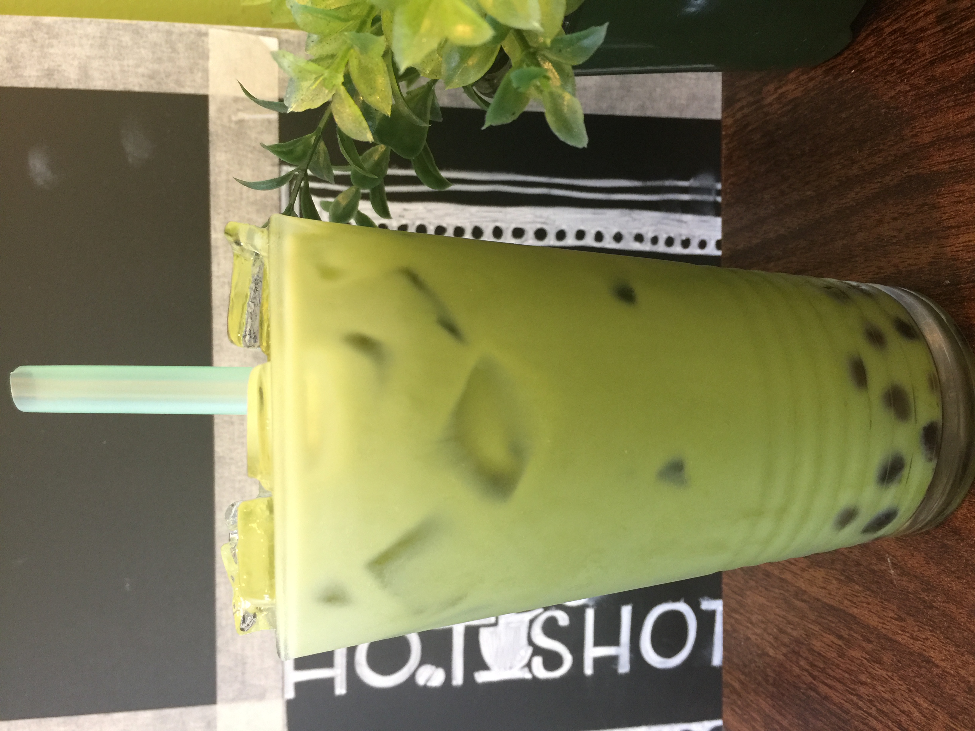 Order Green Milk Tea(with Boba) food online from Rice Thai Cafe store, Chicago on bringmethat.com