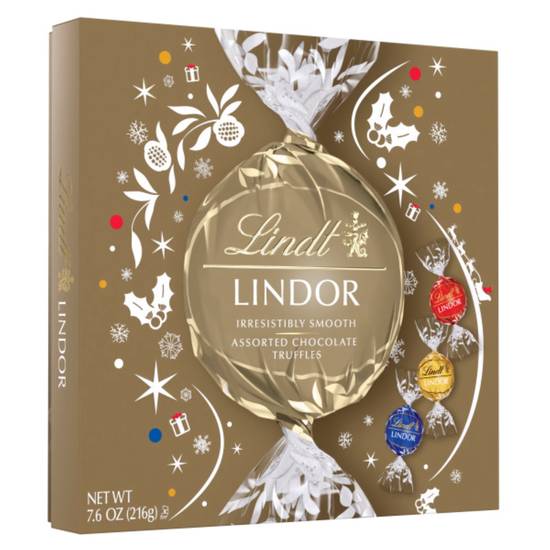 Order Lindt LINDOR Assorted Chocolate Candy Truffles Gift Box, Assorted Chocolates with Smooth, Melting Truffle Center, 7.6 oz. food online from CVS store, BLASDELL on bringmethat.com