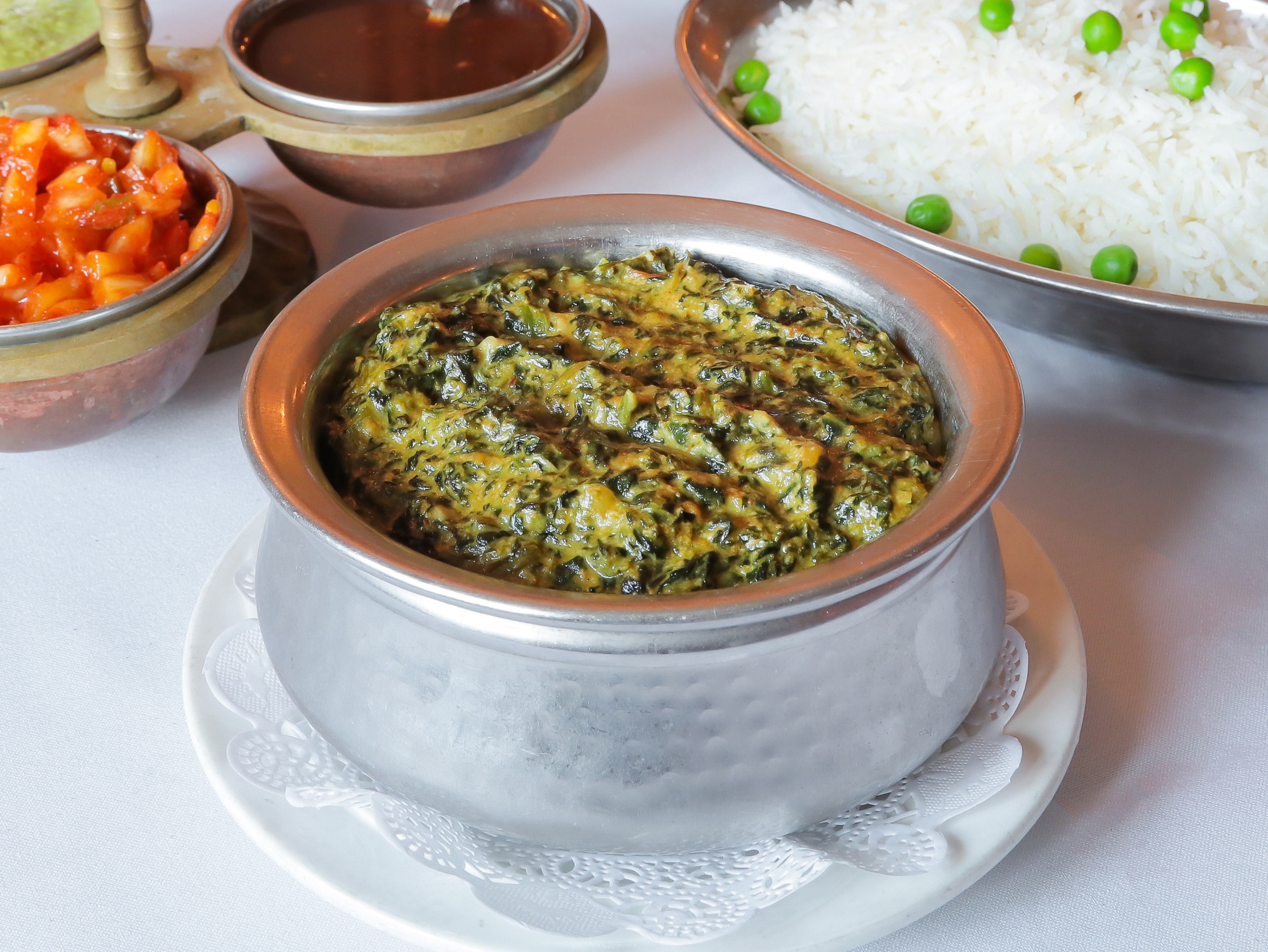 Order Saag Paneer food online from King of Tandoor Fine Indian Restaurant store, Philadelphia on bringmethat.com