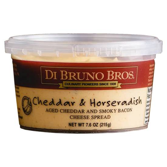 Order Di Bruno Bros. Cheddar & Horseradish Cheese Spread 7.6oz food online from Everyday Needs by Gopuff store, Lansdowne on bringmethat.com