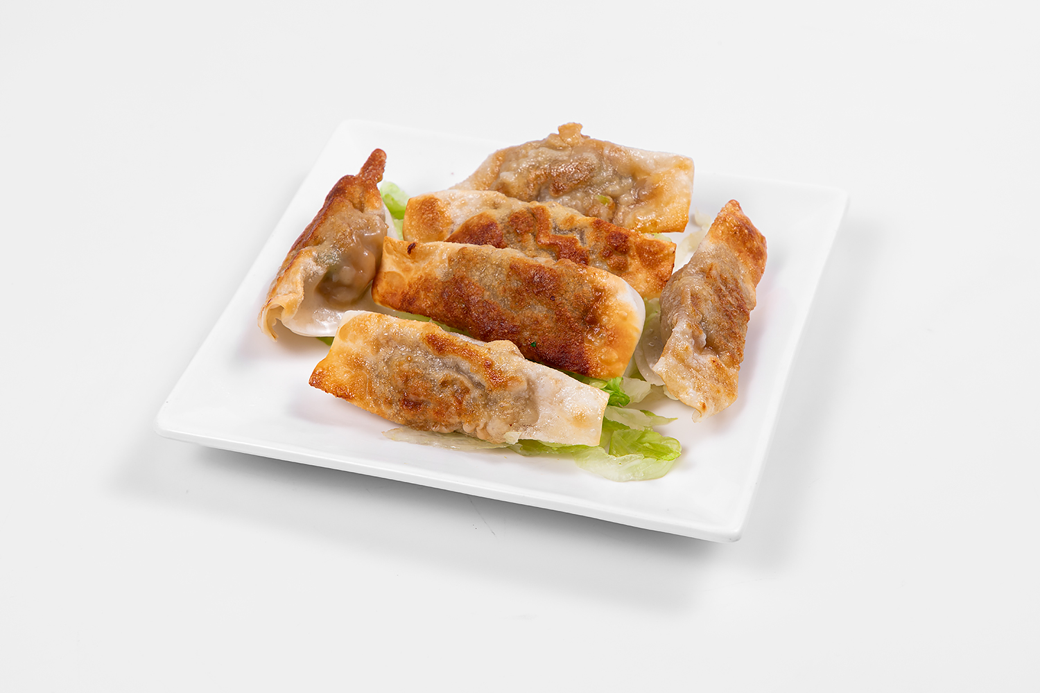 Order 6 Piece Fried Chicken Dumpling food online from Tom Dim Sum store, Media on bringmethat.com