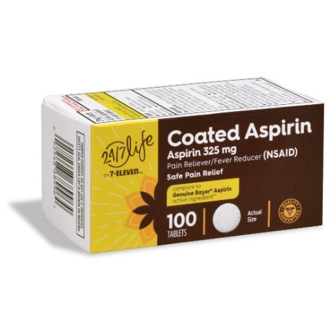 Order 24/7 Life Coated Asprin food online from 7-Eleven store, San Diego on bringmethat.com