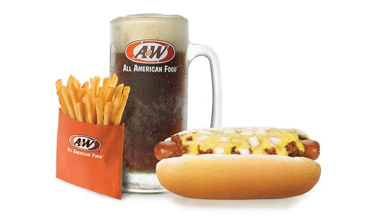 Order Coney Cheese Dog (Combo) food online from A&W Restaurant store, Mankato on bringmethat.com