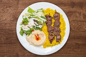 Order 1. Filet Mignon Beef Kabob food online from The Green Olive store, Pismo Beach on bringmethat.com