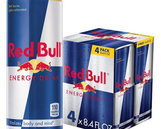 Order Red Bull (4 Pack) food online from Kings Family store, Monroeville on bringmethat.com