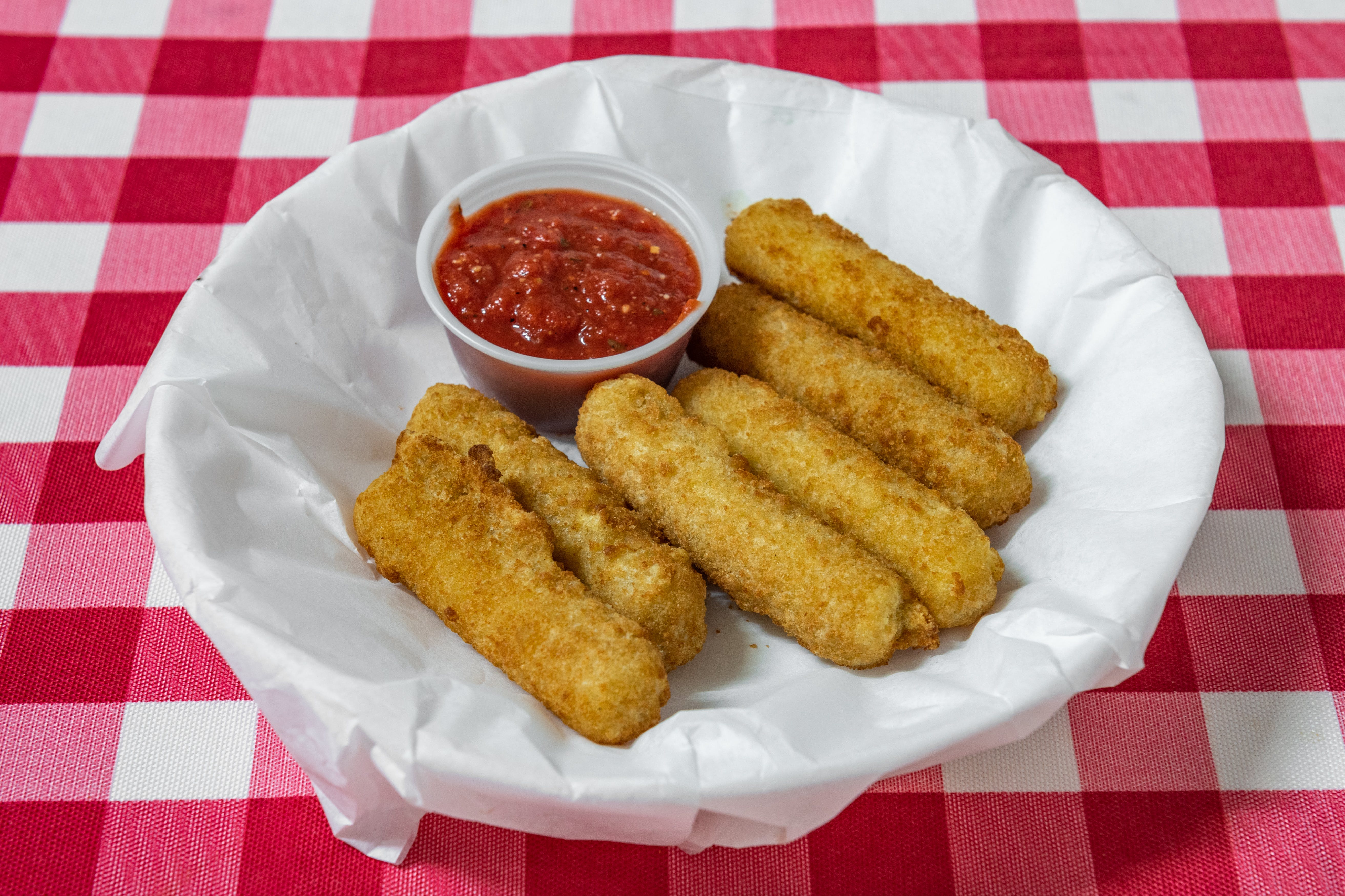 Order Mozzarella Sticks - 6 Pieces food online from Sunny's Pizza store, San Marcos on bringmethat.com