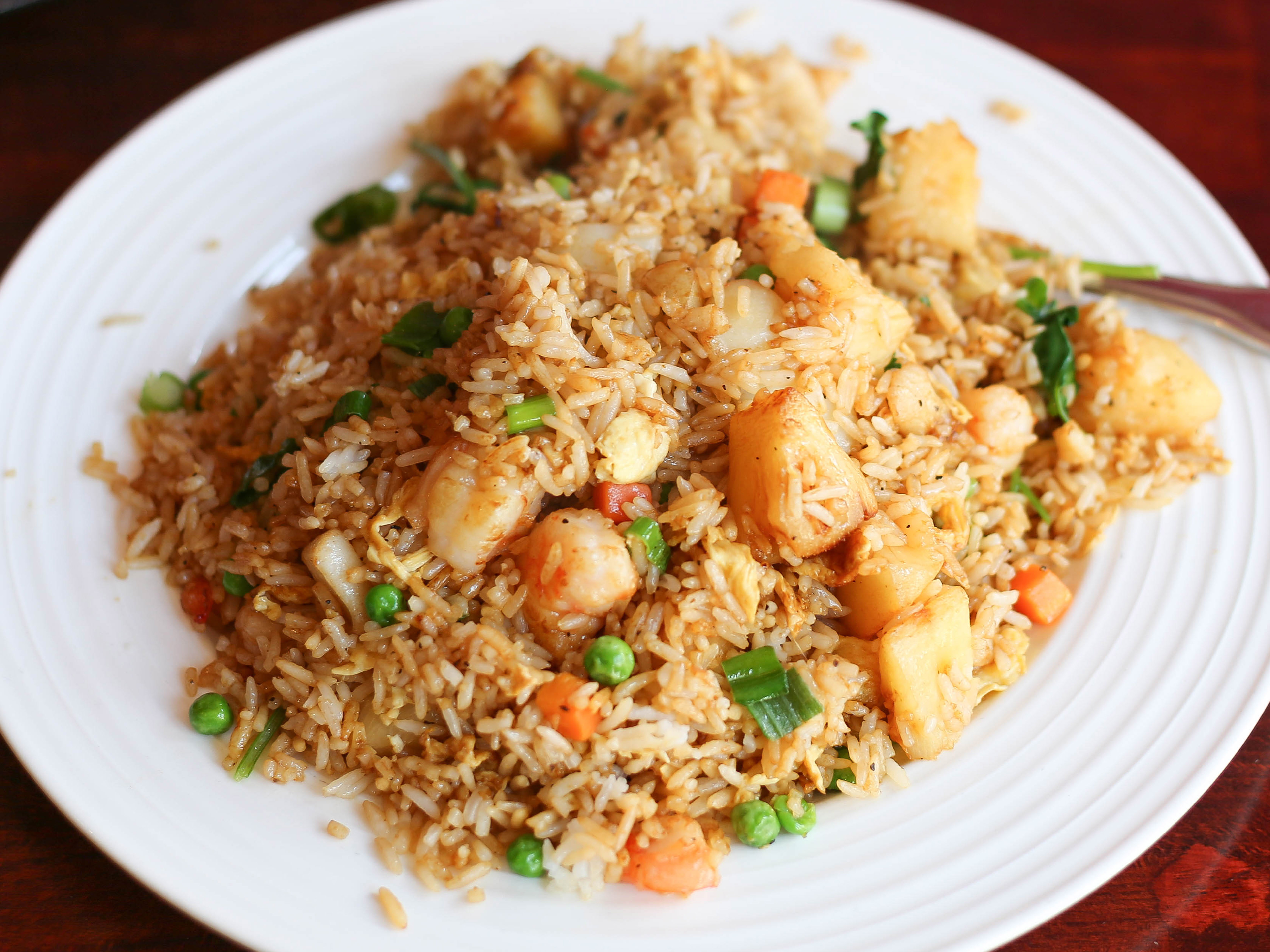 Order 145. Pineapple Seafood Fried Rice food online from Kung Food store, San Francisco on bringmethat.com