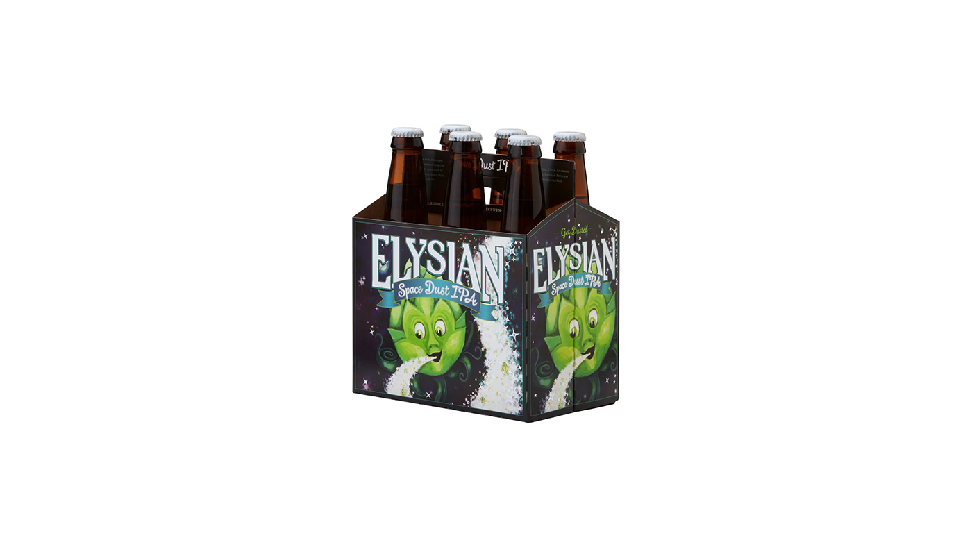 Order Elysian Space Dust IPA 6 Pack Bottles food online from Chevron Extramile store, Garden Grove on bringmethat.com