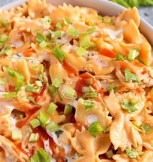 Order Buffalo Ranch Chicken Pasta Salad food online from Trunnell Gourmet Deli On 54 store, Owensboro on bringmethat.com