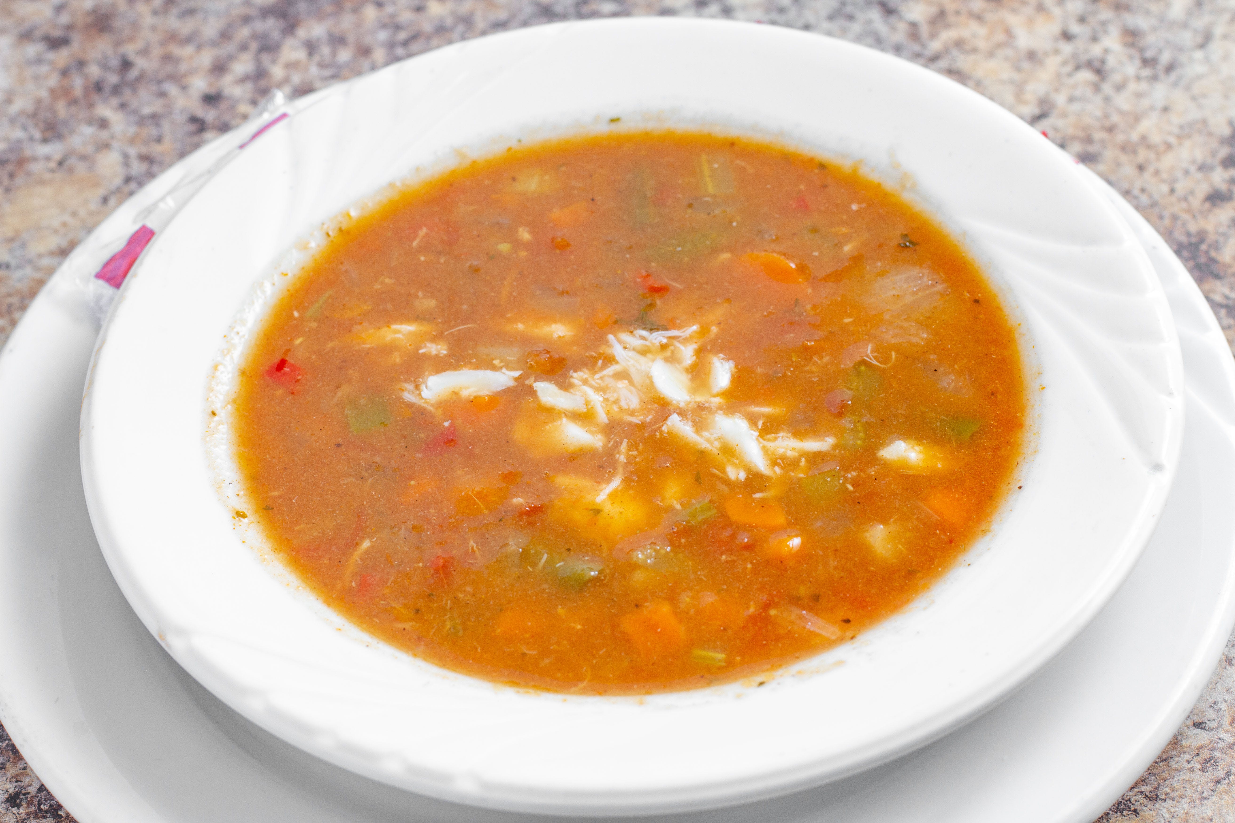 Order Maryland Crab Soup - Cup food online from Illiano J&P Restaurant store, Westminster on bringmethat.com