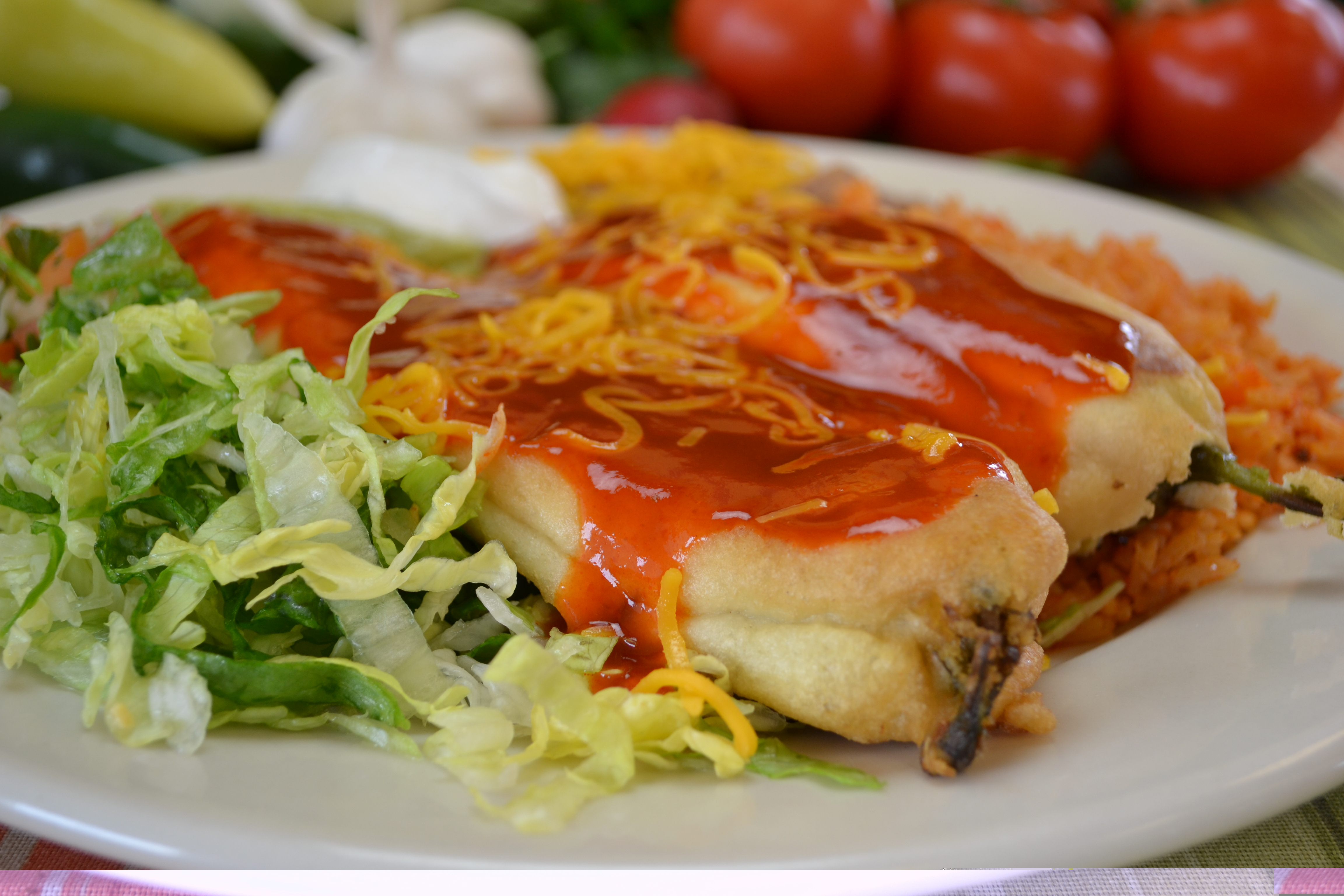 Order 2 Chile Rellenos food online from Riliberto Fresh Mexican store, Mesa on bringmethat.com