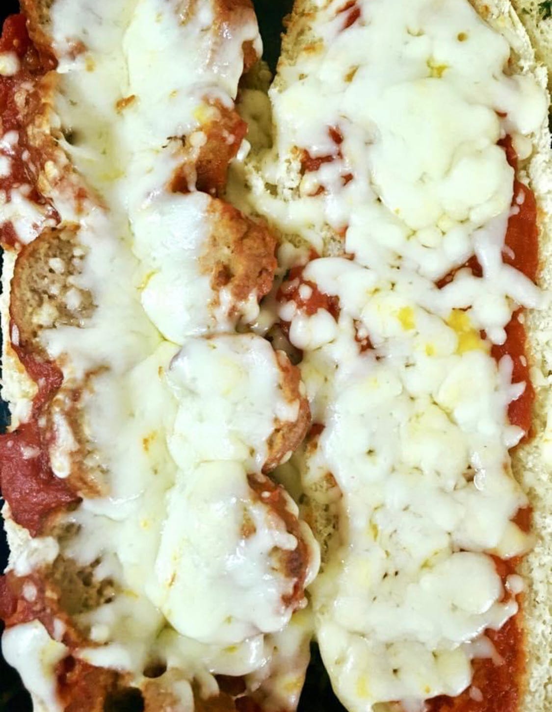 Order Meatball & Cheese Po Boy Sandwich - Half food online from The Pizza Den store, Hoxie on bringmethat.com