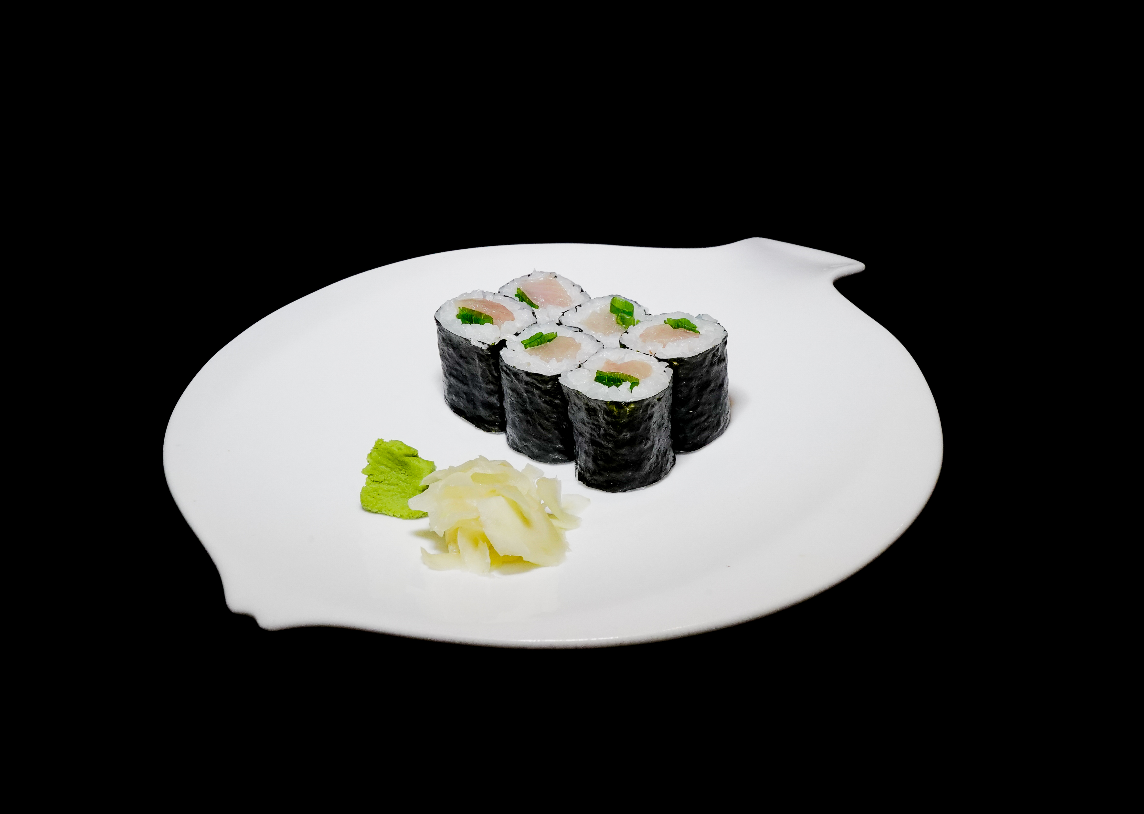 Order Hamachi Scallion Roll food online from Star Sushi store, Jeffersonville on bringmethat.com