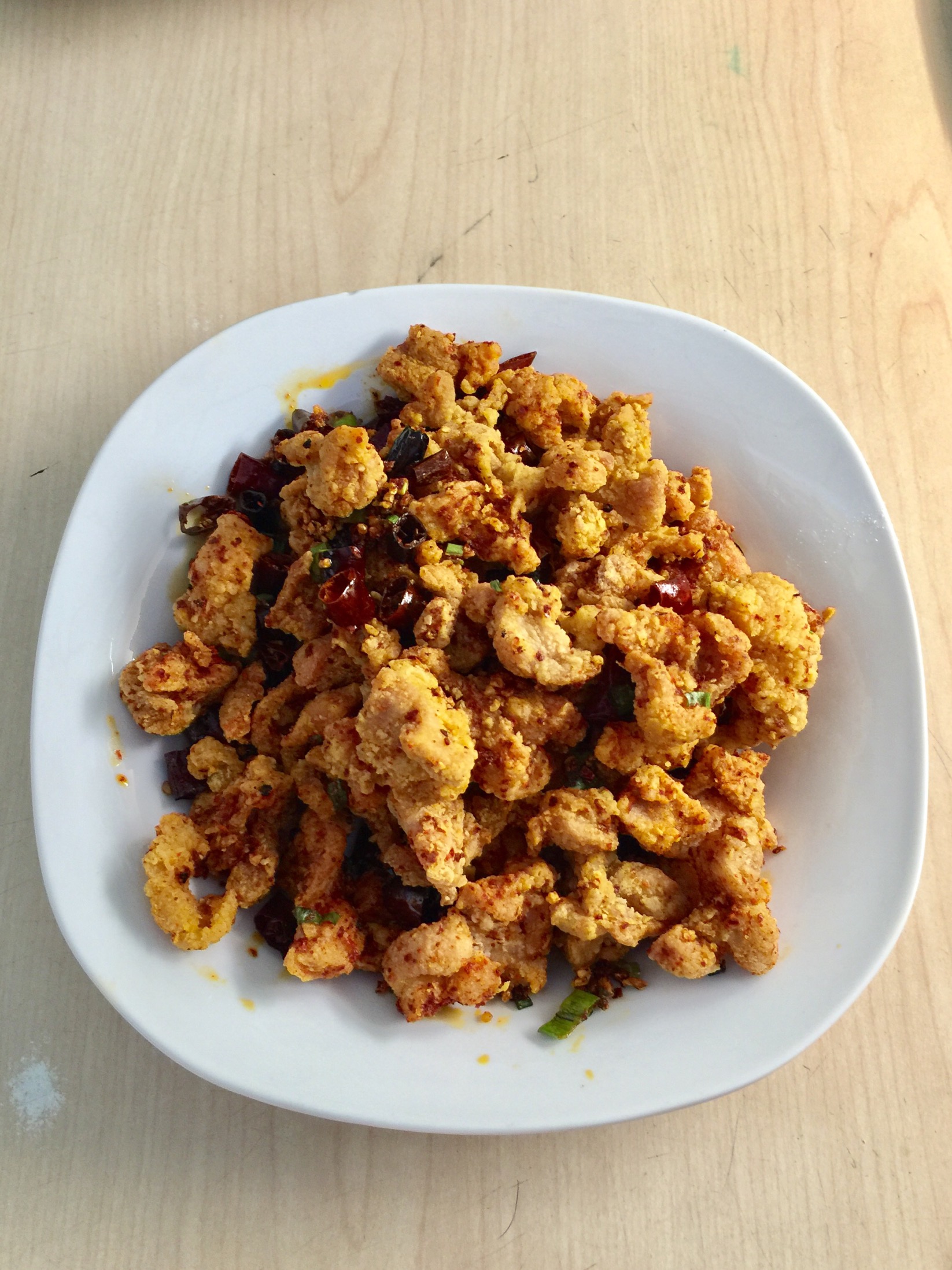 Order Hot Spicy Diced Chicken food online from M's Kitchen store, Artesia on bringmethat.com