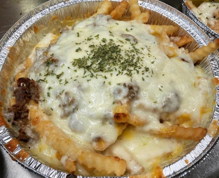 Order Philly Cheese Steak Fries - Appetizer food online from Buffalo House store, Philadelphia on bringmethat.com