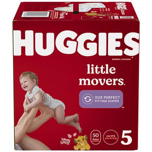 Order Huggies Little Movers Little Movers Baby Diapers Size 5 - 50.0 ea food online from Walgreens store, MEADVILLE on bringmethat.com