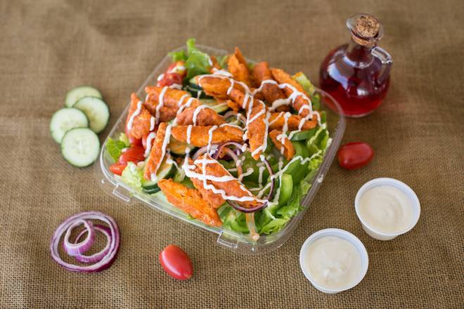 Order Large Buffalo Chicken Salad food online from Pizza Express store, Albany on bringmethat.com