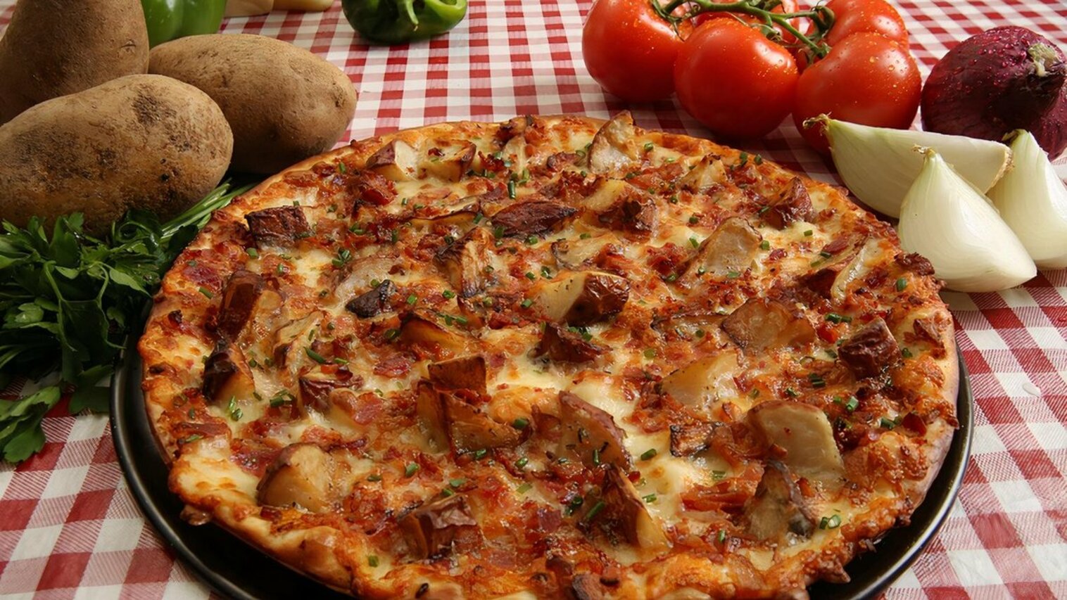 Order Loaded Baked Potato Pizza food online from Pizza Cottage store, Circleville on bringmethat.com