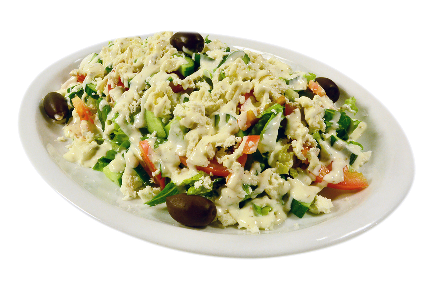 Order Greek Salad food online from Red Moon Lounge store, Valley Village on bringmethat.com
