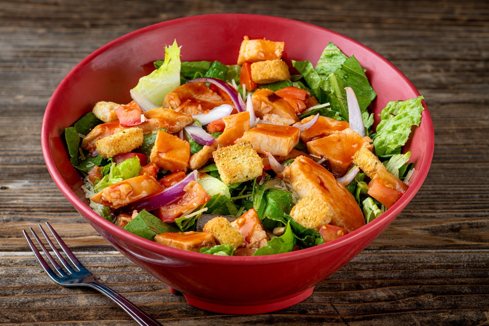 Order Buffalo Chicken Caesar Salad - Salad food online from Fired Pie store, Glendale on bringmethat.com