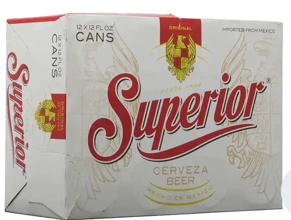 Order Superior Mexican Lager 4.4% abv 12 Pk cans food online from Sousa Wines & Liquors store, Mountain View on bringmethat.com