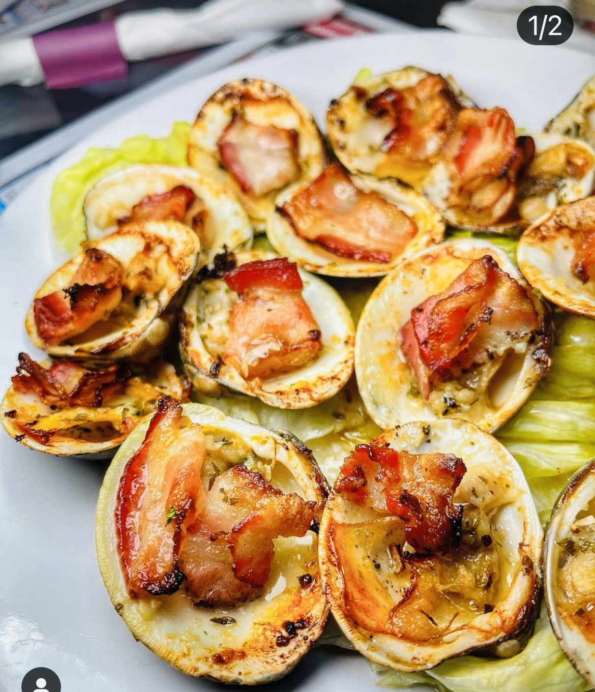 Order Clams Casino food online from City View Bar And Grill store, Gwynn Oak on bringmethat.com