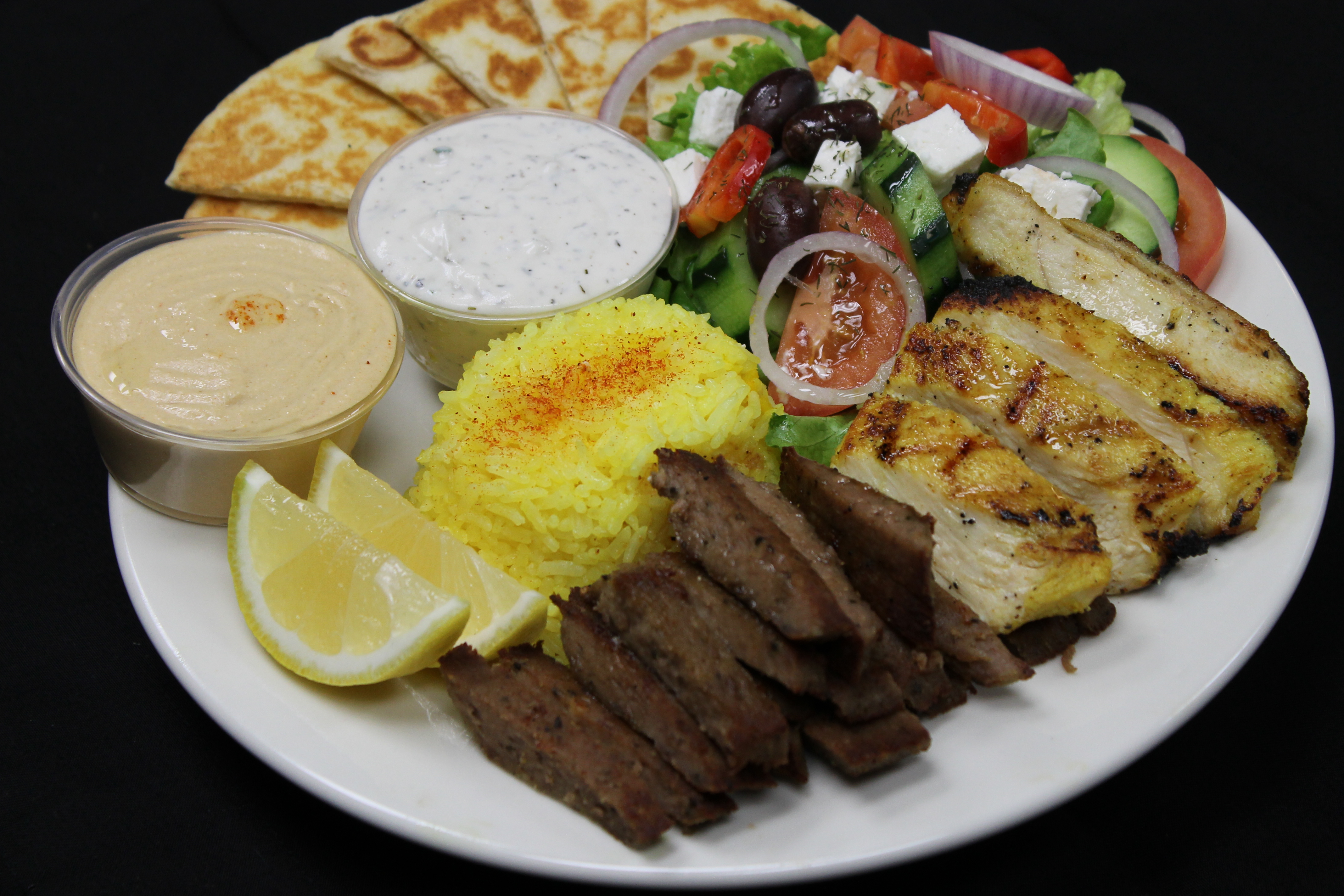 Order Combo Plate food online from Greek Express store, Bellevue on bringmethat.com