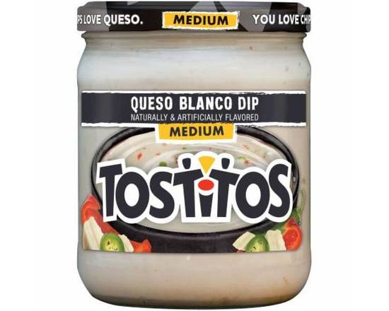 Order Tostitos Medium Dip Queso Blanco Naturally & Artificially Flavored 15 Oz food online from Abc Discount Store store, San Diego on bringmethat.com