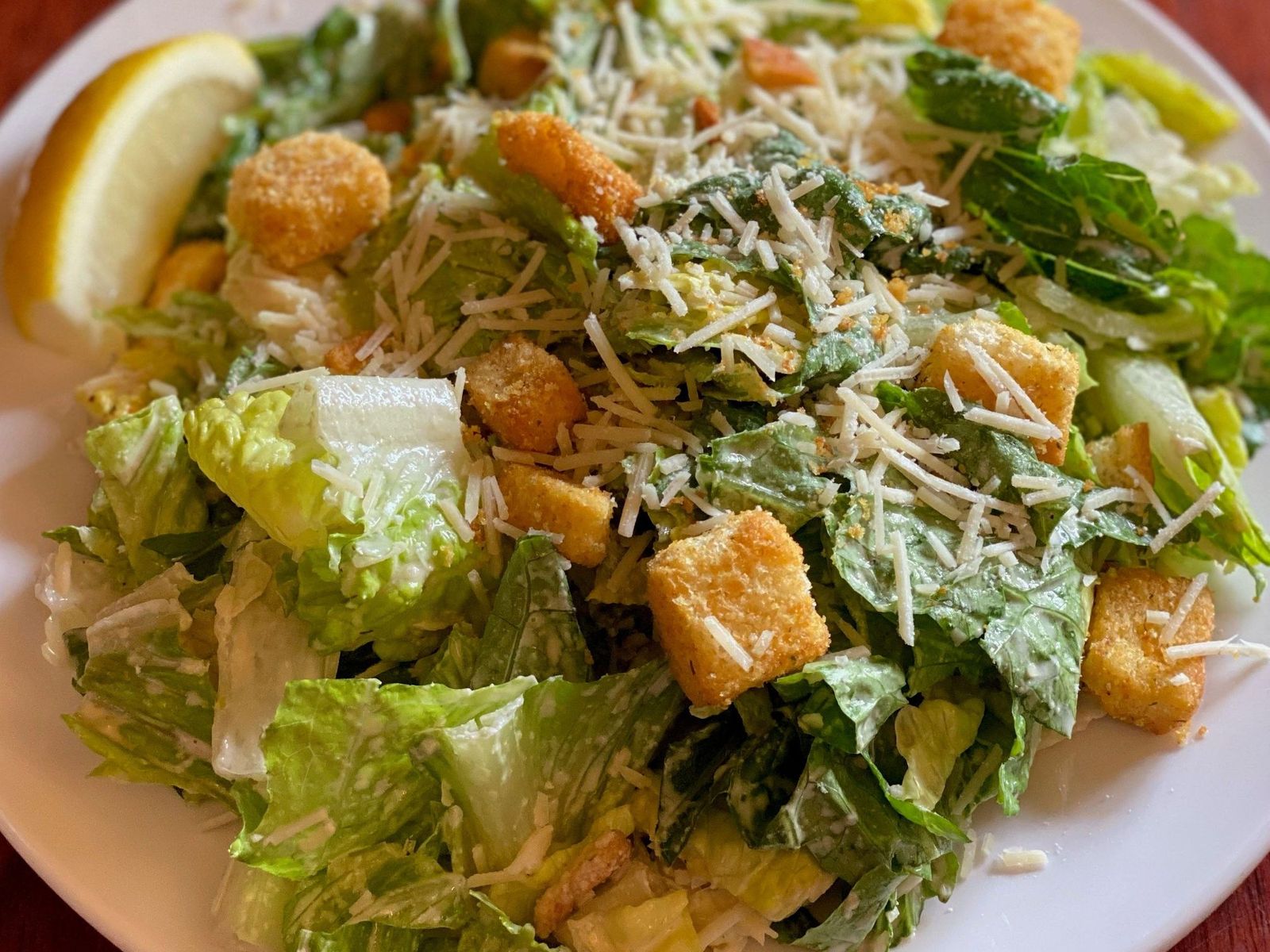 Order Caesar Salad food online from Artemis Mediterranean Grill store, Bee Cave on bringmethat.com