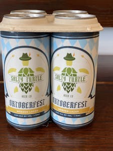 Order Oktoberfest Marzen Lager by Salty Turtle Beer Company (4x16oz- Can) food online from Topsail Island store, Surf City on bringmethat.com