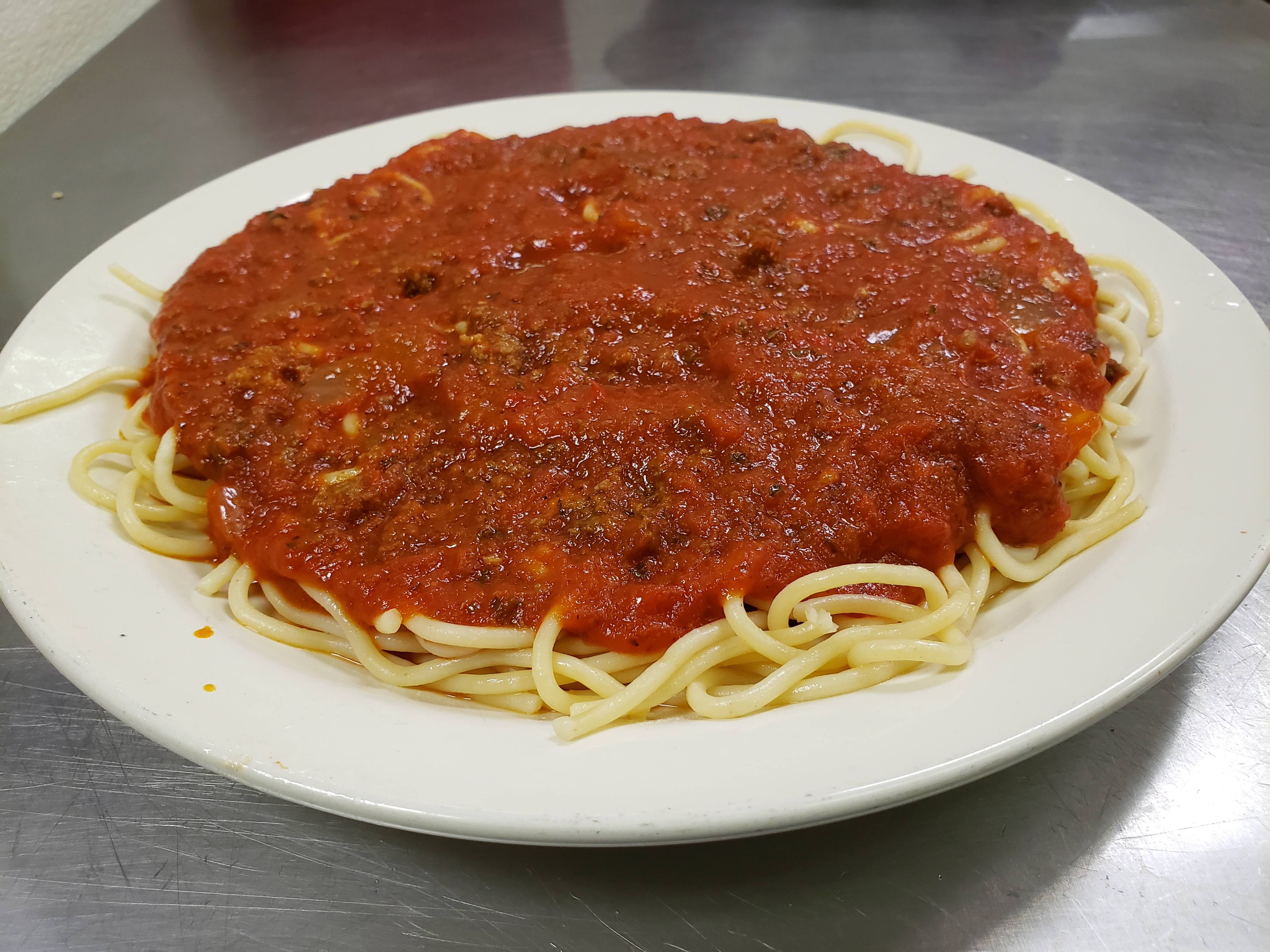 Order Spaghetti food online from Roma Pizza store, Blacksburg on bringmethat.com
