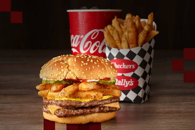 Order Fry Lover's Double Combo food online from Rally's Hamburgers store, Lexington on bringmethat.com
