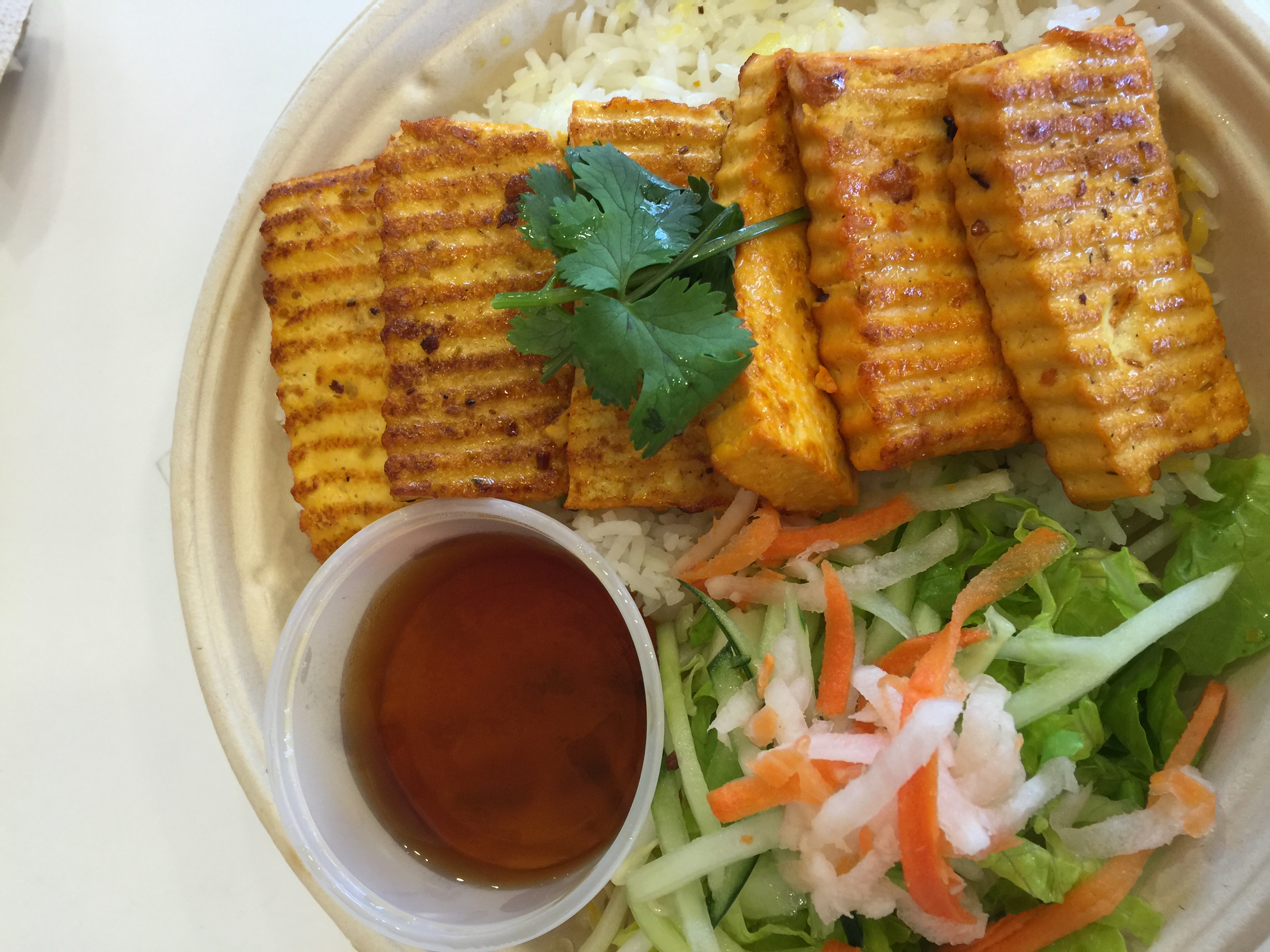 Order Grilled Tofu Bowl food online from Big Bites Vietnamese Eatery store, Mountain View on bringmethat.com