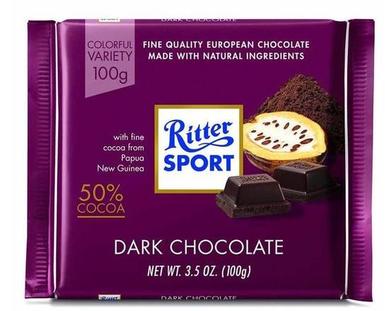 Order Ritter Sport Dark Chocolate (3.5 oz) food online from Classic Candy Shack store, San Francisco on bringmethat.com