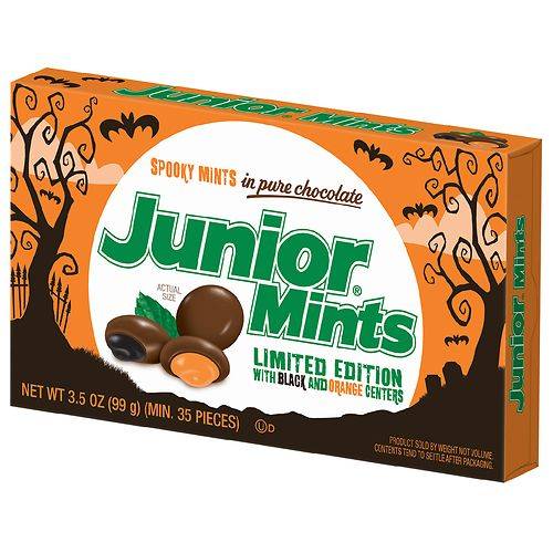Order Junior Mints Chocolate Mint Halloween Candy - 3.5 oz food online from Walgreens store, Loudonville on bringmethat.com
