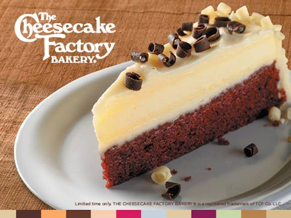 Order The Cheesecake Factory Red Velvet Cheesecake food online from Fazoli store, Fairview Heights on bringmethat.com