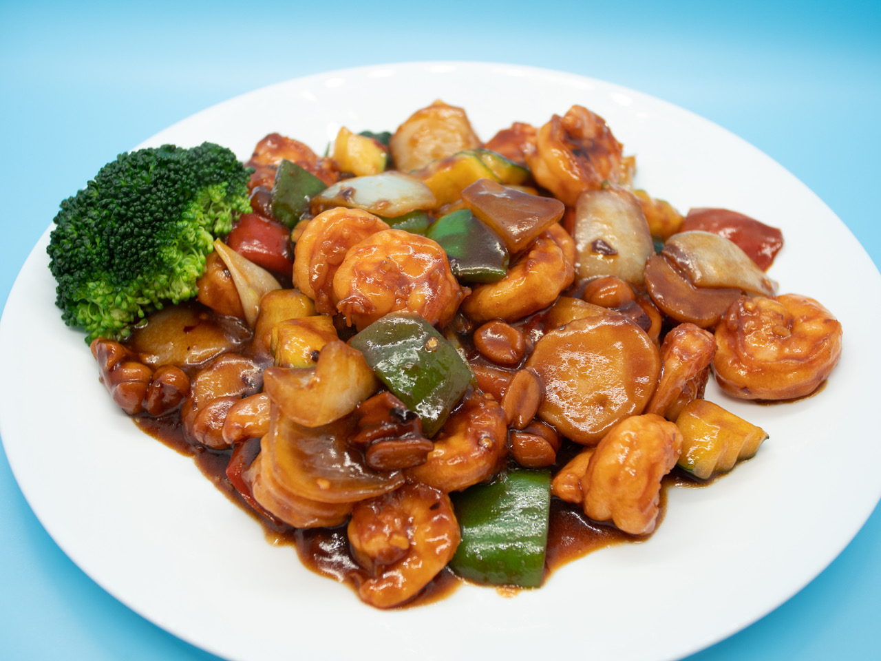 Order G1. Kung Pao Shrimp  宫保虾仁 food online from Hai master kitchen store, Laguna Woods on bringmethat.com
