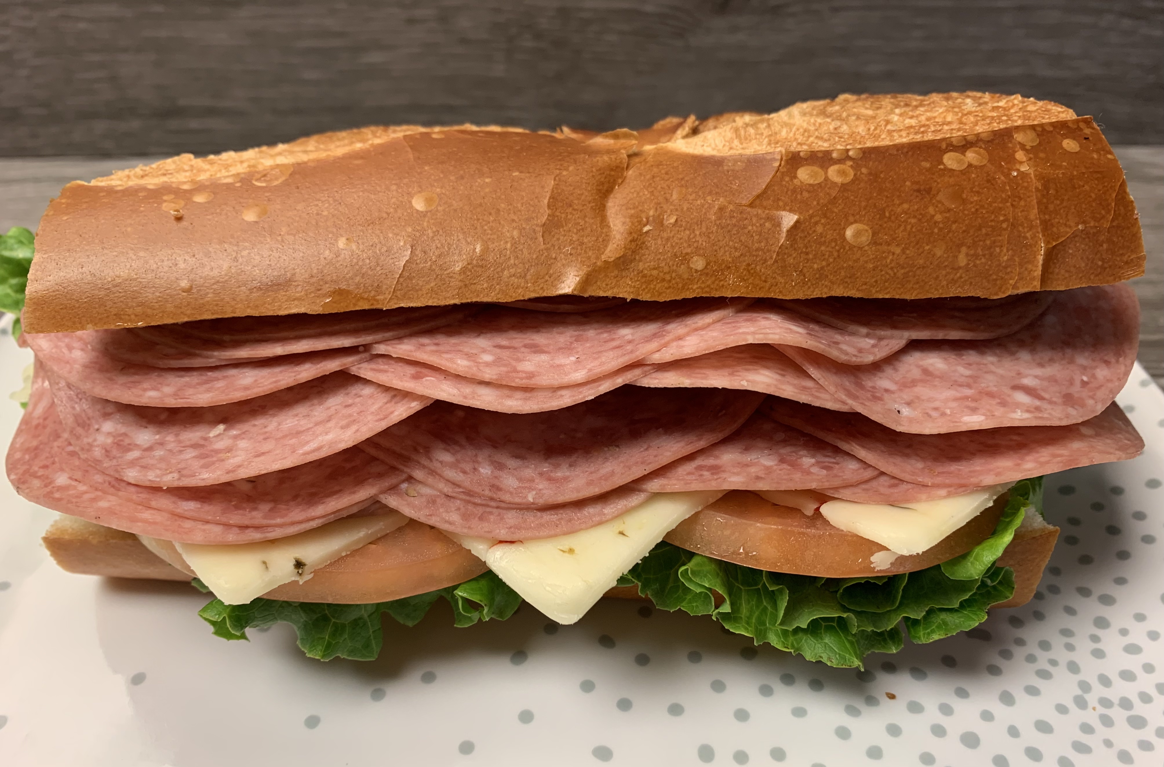 Order Italian Salami Sandwich food online from Fountain Cafe store, Oakland on bringmethat.com