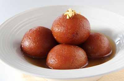 Order Gulab Jamun (2 Pieces) food online from Swad Indian and Nepalese Cousine store, Fort Worth on bringmethat.com