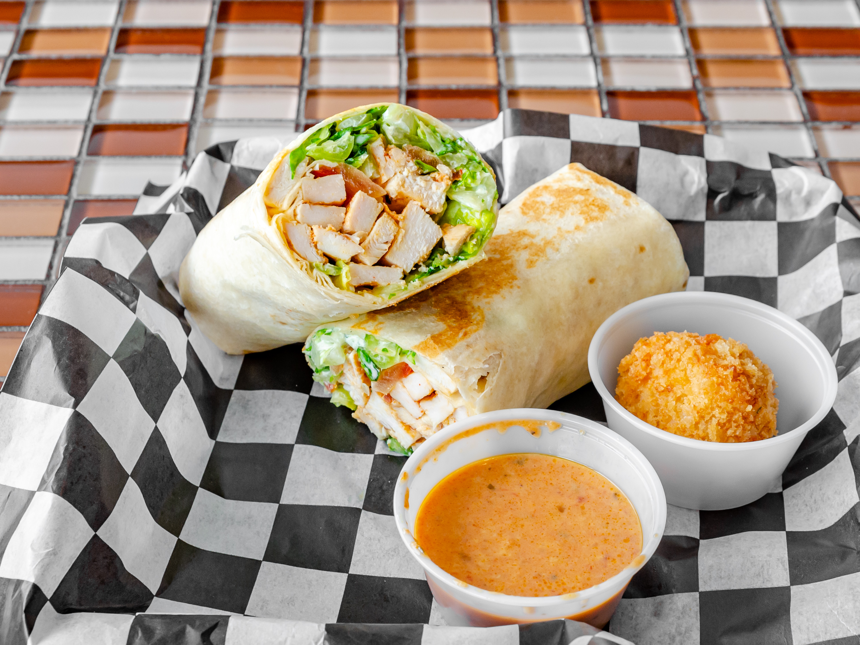 Order #29 Caesar Wrap food online from Giovanni's store, Fair Lawn on bringmethat.com